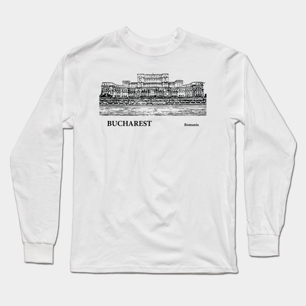 Bucharest - Romania Long Sleeve T-Shirt by Lakeric